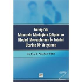 Türkiye’de Muhasebe Mesleğinin Gelişimi ve Meslek Mensuplarının İş Tatmini Üzerine Bir Araştırma - Abdulkadir Bilen