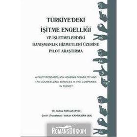 TÜRKIYE'DEKI İŞITME ENGELLIĞI VE İŞLETMELERDEKI DANIŞMANLIK HIZMETLERI ÜZERINE PILOT ARAŞTIRMA - SIDIKA PARLAK
