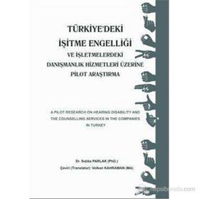 TÜRKIYE'DEKI İŞITME ENGELLIĞI VE İŞLETMELERDEKI DANIŞMANLIK HIZMETLERI ÜZERINE PILOT ARAŞTIRMA - SIDIKA PARLAK