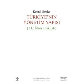 Türkiye'nin Yönetim Yapısı - Kemal Gözler