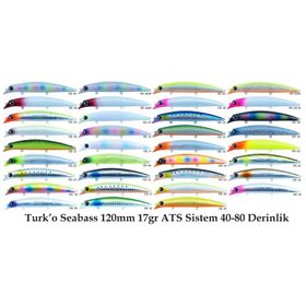Turko Seabass TR-58 120 mm 17 gr ATS Sistem Rapala Maket Balık