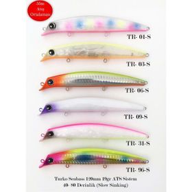 Turko TR-96-S Seabass 120 mm 19 gr Ats Sistem Rapala Maket Balık