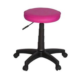 Türksit Amortisörlü Pembe Tabure