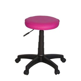 Türksit Amortisörlü Pembe Tabure