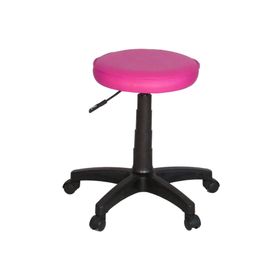 Türksit Amortisörlü Pembe Tabure