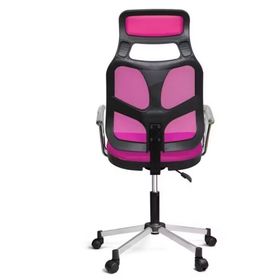Türksit As File Krom Ayak Pembe Çalışma Koltuğu