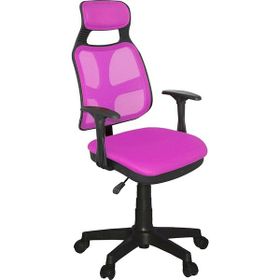 Türksit As File Plastik Ayak Pembe Çalışma Koltuğu