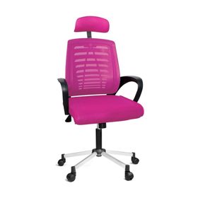 Türksit Karizma File Krom Ayak Pembe Müdür Koltuğu