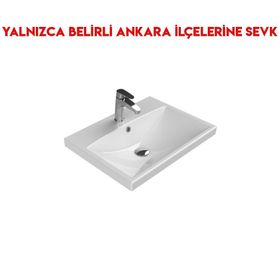 Turkuaz 032000-U 60x45 cm Cerastyle Elite Etajerli Lavabo