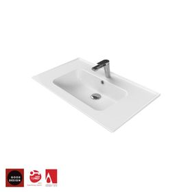 Turkuaz 042300-U 80x47 cm Blue Etajerli Lavabo