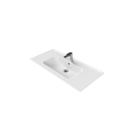 Turkuaz 042500-U 100x47 Cm Blue Etajerli Lavabo