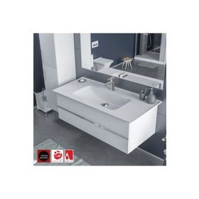 Turkuaz 042500-U 100x47 Cm Blue Etajerli Lavabo