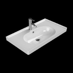 Turkuaz 043300-U 80x45 cm Cerastyle Arya Etajerli Lavabo