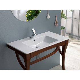 Turkuaz 050500-U 101x51 cm Cerastlye İbiza Etajerli Lavabo