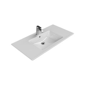 Turkuaz 050500-U 101x51 cm Cerastlye İbiza Etajerli Lavabo