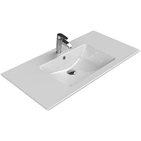 Turkuaz 050500-U 101x51 cm Cerastlye İbiza Etajerli Lavabo