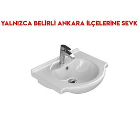 Turkuaz 066000-U 55x47 cm Cerastyle Nil Etajerli Lavabo