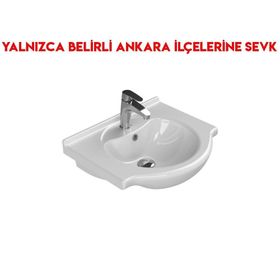 Turkuaz 066000-U 55x47 cm Cerastyle Nil Etajerli Lavabo