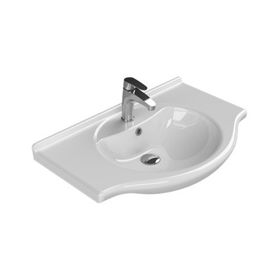 Turkuaz 066400-U 75x50 cm Cerastyle Nil Etajerli Lavabo