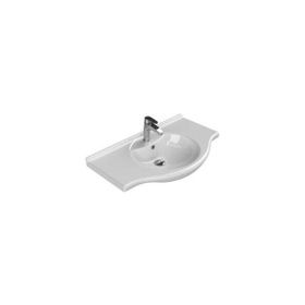 Turkuaz 066400-U 75x50 cm Cerastyle Nil Etajerli Lavabo