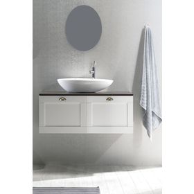 Turkuaz 071300-U 75x38 cm Cerastyle Olive Tezgah Üstü Lavabo