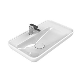 Turkuaz 072300-U 70x42 cm Cerastyle Lal Tezgah Üstü Lavabo