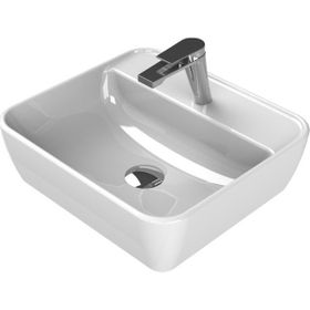 Turkuaz 076300-U 46x42 cm Cerastyle One Tezgah Üstü Batarya Delikli Lavabo