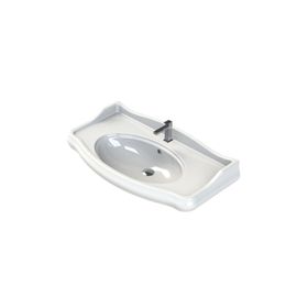 Turkuaz 1837 Serisi Etajerli 100 cm Lavabo