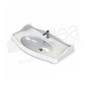 Turkuaz 1837 Serisi Etajerli 100 cm Lavabo