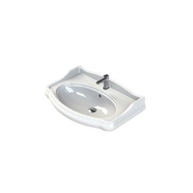 Turkuaz 1837 Serisi Etajerli 80 cm Lavabo