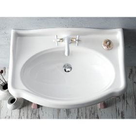 Turkuaz 1837 Serisi Etajerli 80 cm Lavabo