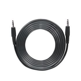 Turkuaz 3.5 mm Siyah 5 mt Aux Kablosu