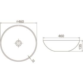 Turkuaz 46 Cm Cerastyle Zero Lavabo