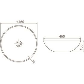Turkuaz 46 Cm Cerastyle Zero Lavabo