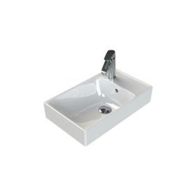 Turkuaz 50x30 cm Sharp Etajerli Lavabo