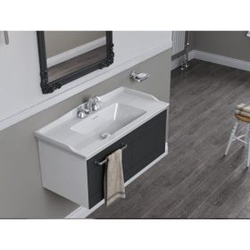 Turkuaz Anova 100x50 cm Etajerli Lavabo