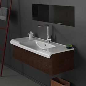Turkuaz Anova Etajerli 100 cm Lavabo