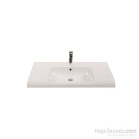 Turkuaz Anova Etajerli 100 cm Lavabo