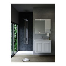 Turkuaz Anova Etajerli 80 cm Lavabo