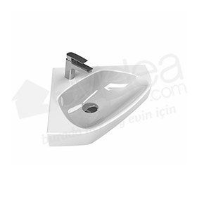 Turkuaz Arda Köşe 46 cm Lavabo