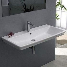 Turkuaz Arica 98 cm Etajerli Lavabo