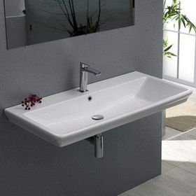 Turkuaz Arica 98 cm Etajerli Lavabo