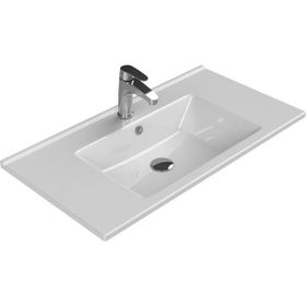 Turkuaz Arte Etajerli 85 cm Lavabo