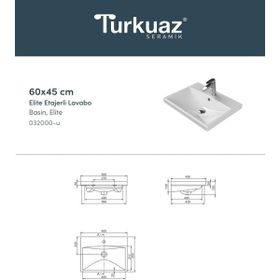 Turkuaz Cerastyle Frame 60x45 cm Lavabo