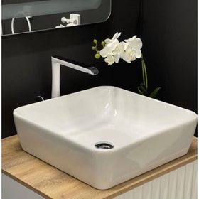 Turkuaz Cerastyle One 46x46 cm Tezgah Üstü Lavabo