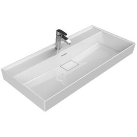 Turkuaz Cerastyle Sharp 100 cm Etajerli Lavabo
