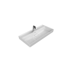Turkuaz Cerastyle Sharp 100 cm Etajerli Lavabo