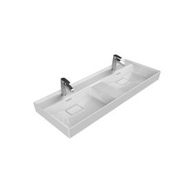 Turkuaz Cerastyle Sharp 120x48 cm Etajerli Lavabo