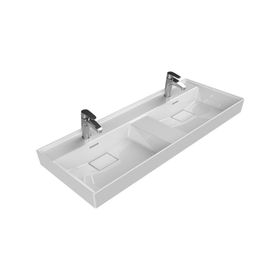 Turkuaz Cerastyle Sharp 120x48 cm Etajerli Lavabo