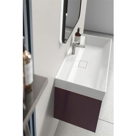 Turkuaz Cerastyle Sharp 48 cm Etajerli Lavabo